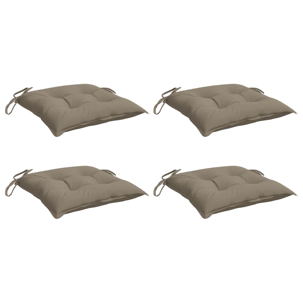 vidaXL Perne de scaun, 4 buc., gri taupe, 40x40x7 cm, textil oxford vidaXL Perne de scaun, 4 buc., gri taupe, 40x40x7 cm, textil oxford