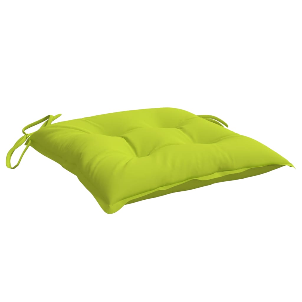 vidaXL Perne de scaun, 2 buc., verde aprins, 40x40x7 cm, textil oxford