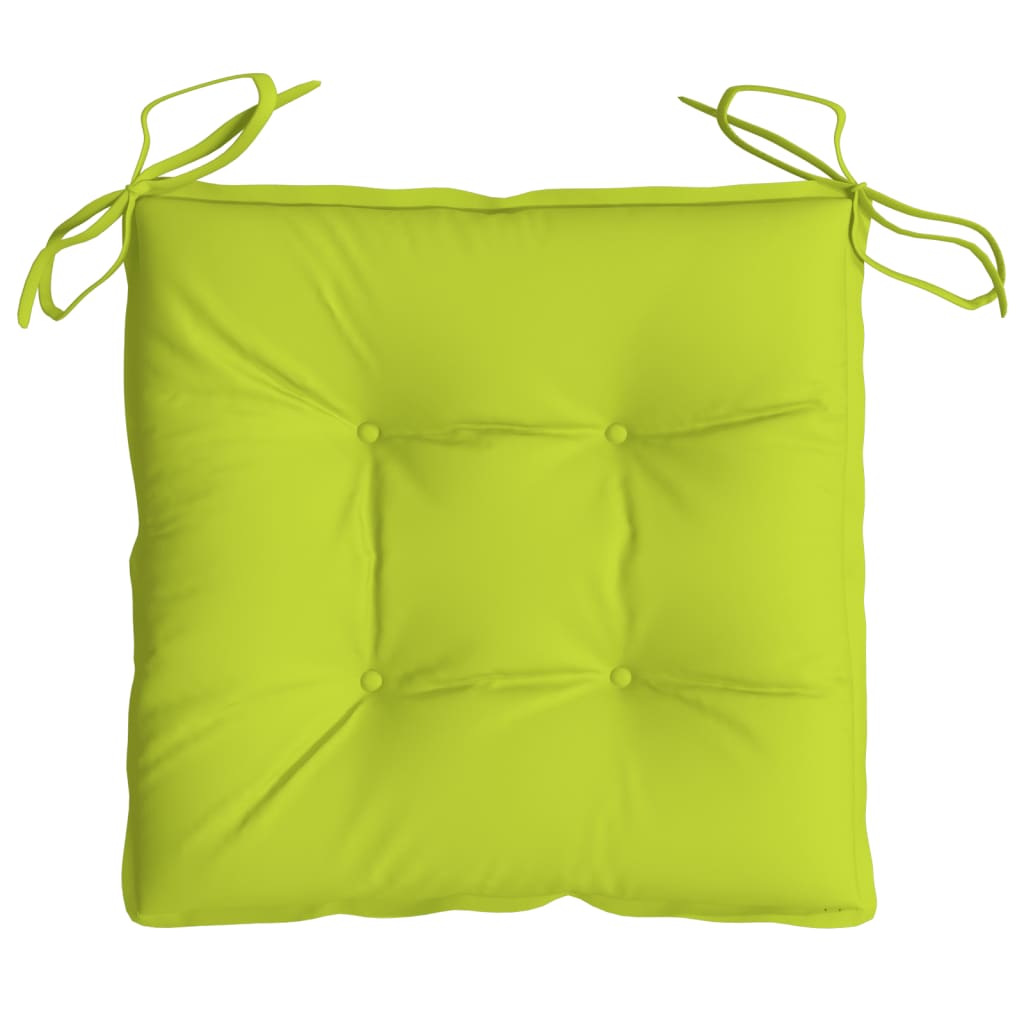vidaXL Perne de scaun, 4 buc., verde aprins, 40x40x7 cm, textil oxford