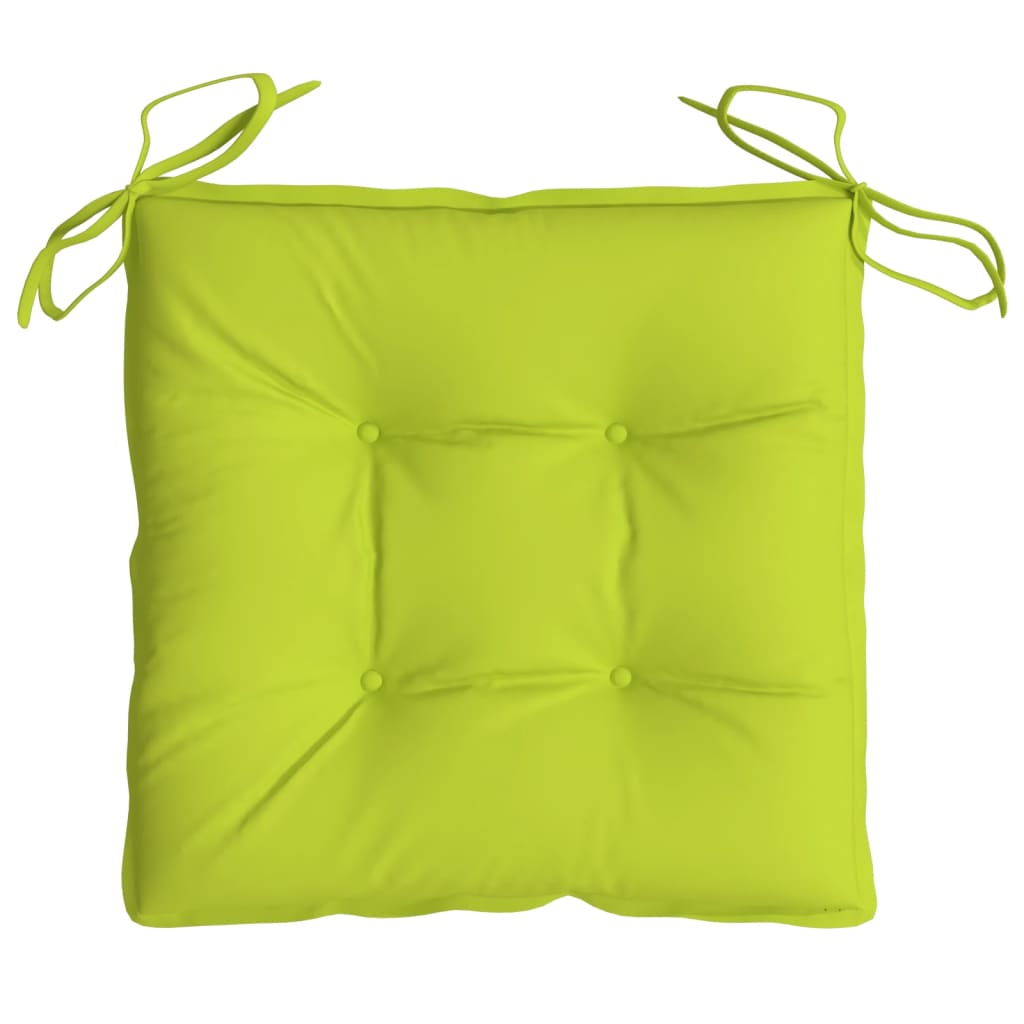 vidaXL Perne de scaun, 6 buc., verde aprins, 40x40x7 cm, textil oxford