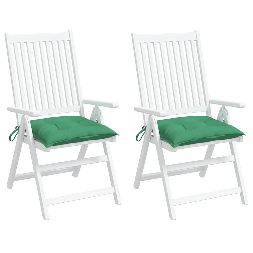 vidaXL Perne de scaun, 2 buc., verde, 50x50x7 cm, textil oxford vidaXL Perne de scaun, 2 buc., verde, 50x50x7 cm, textil oxford