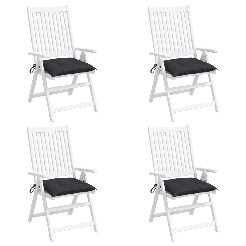 vidaXL Perne de scaun, 4 buc., negru, 50x50x7 cm, textil oxford vidaXL Perne de scaun, 4 buc., negru, 50x50x7 cm, textil oxford