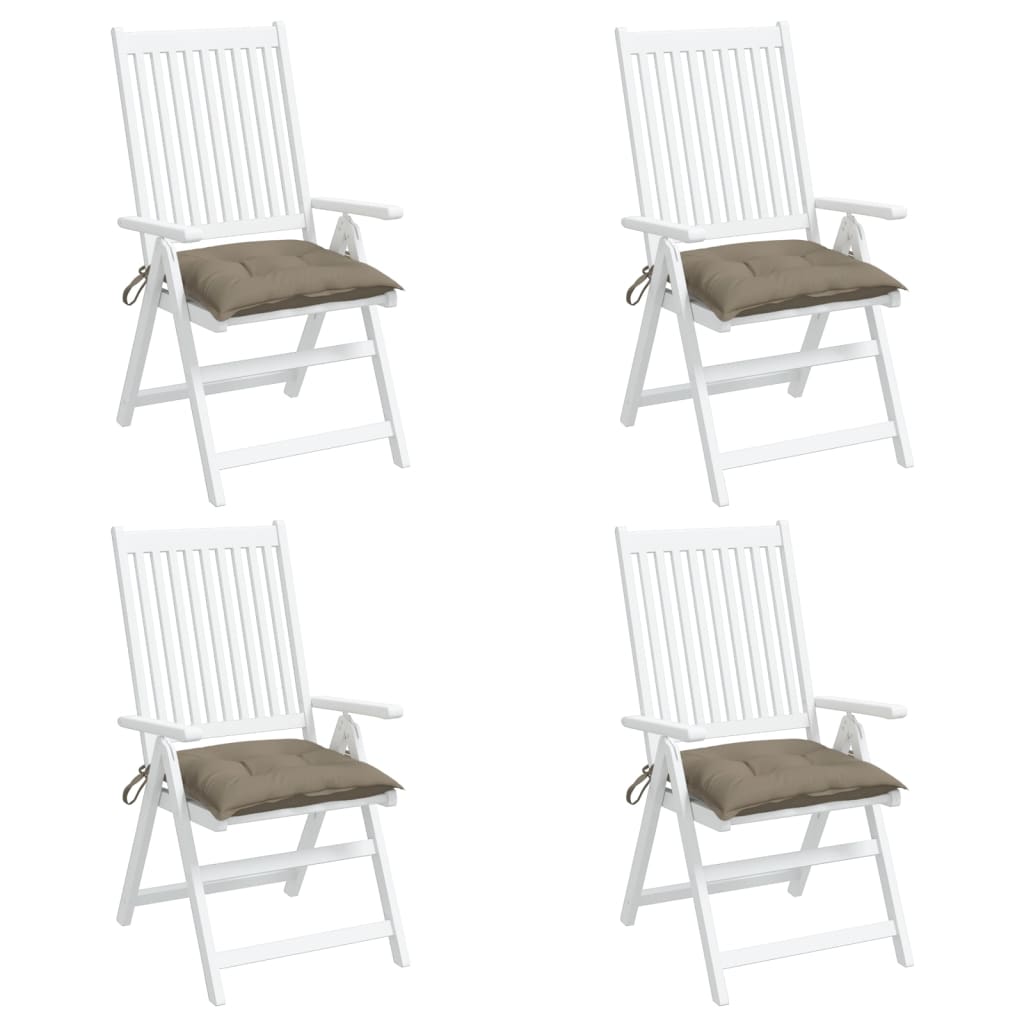 vidaXL Perne de scaun, 4 buc., taupe, 50x50x7 cm, textil oxford vidaXL Perne de scaun, 4 buc., taupe, 50x50x7 cm, textil oxford