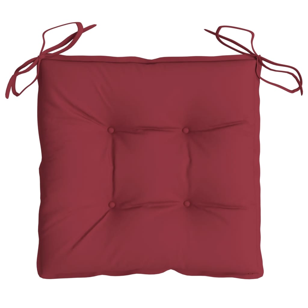 vidaXL Perne de scaun, 2 buc., vin roșu, 50x50x7 cm, textil oxford vidaXL Perne de scaun, 2 buc., vin roșu, 50x50x7 cm, textil oxford