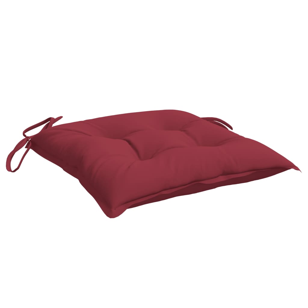vidaXL Perne de scaun, 6 buc., vin roșu, 50x50x7 cm, textil oxford