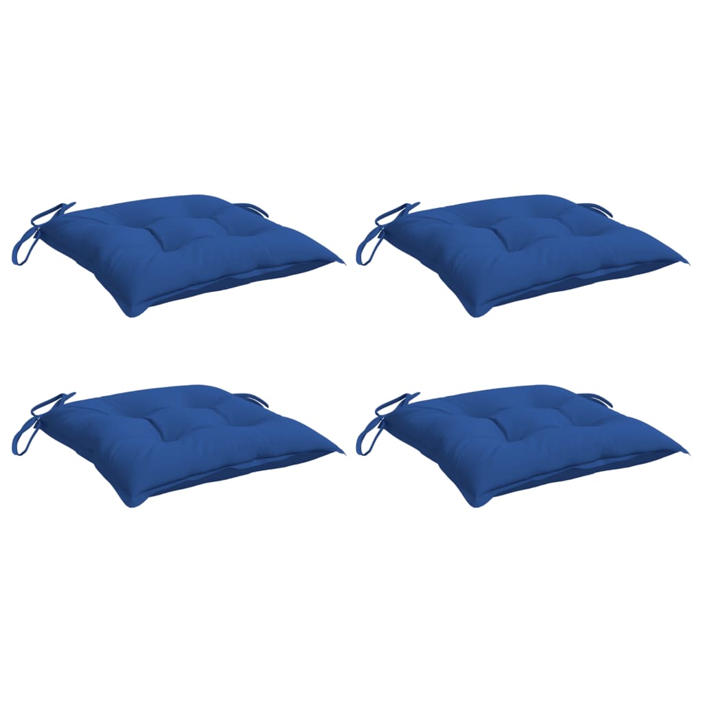 vidaXL Perne de scaun, 4 buc., albastru, 50x50x7 cm, textil oxford
