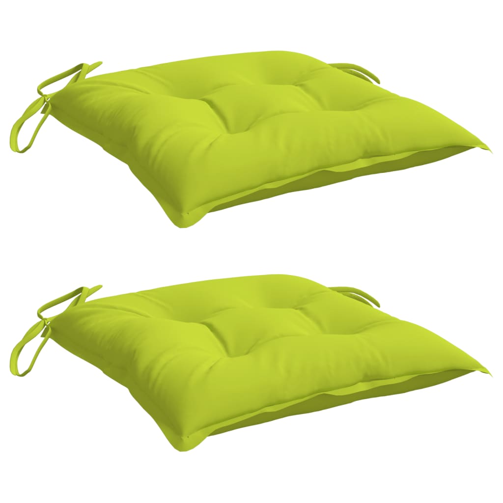vidaXL Perne de scaun 2 buc. verde deschis 50x50x7 cm textil oxford