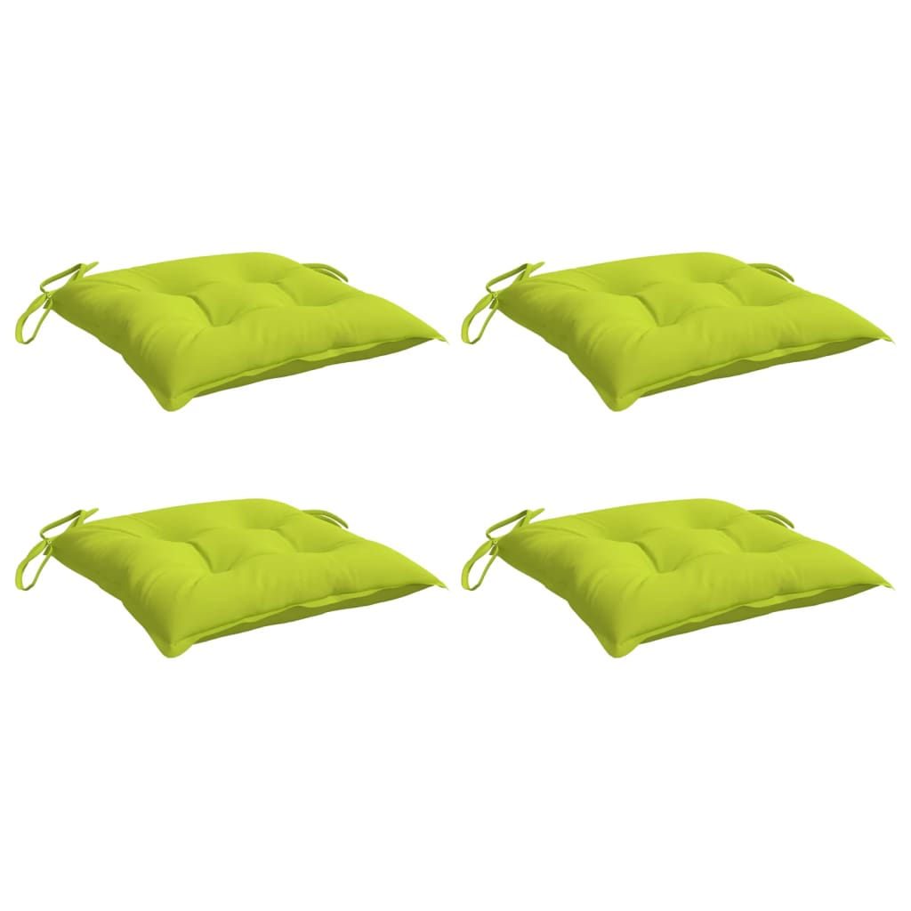 vidaXL Perne de scaun 4 buc. verde deschis 50x50x7 cm textil oxford