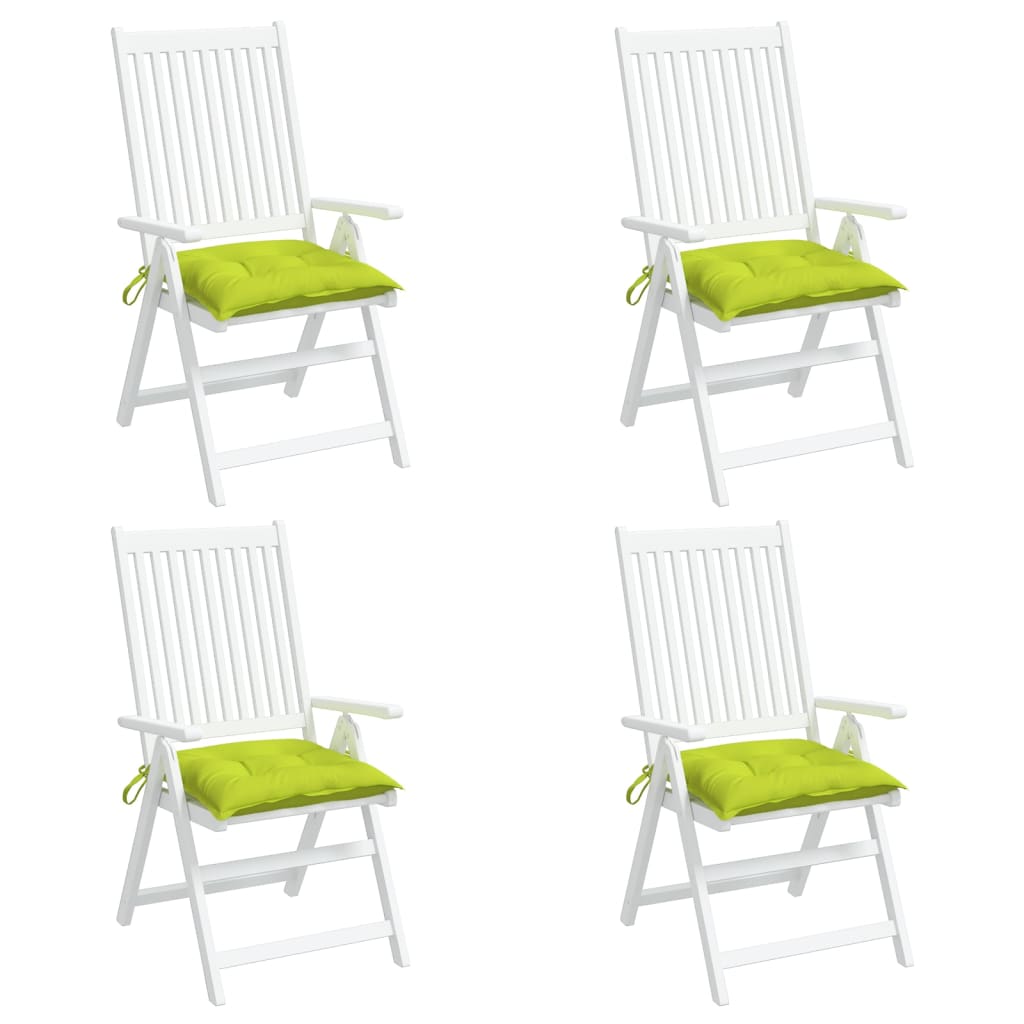 vidaXL Perne de scaun 4 buc. verde deschis 50x50x7 cm textil oxford