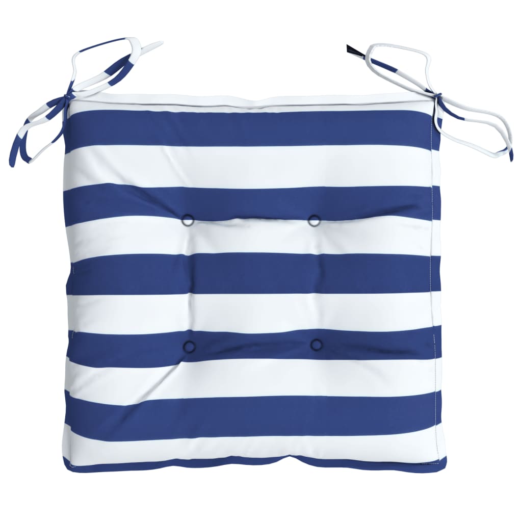 vidaXL Perne de scaun, 4 buc., albastru&alb, 50x50x7 cm, textil oxford vidaXL Perne de scaun, 4 buc., albastru&alb, 50x50x7 cm, textil oxford