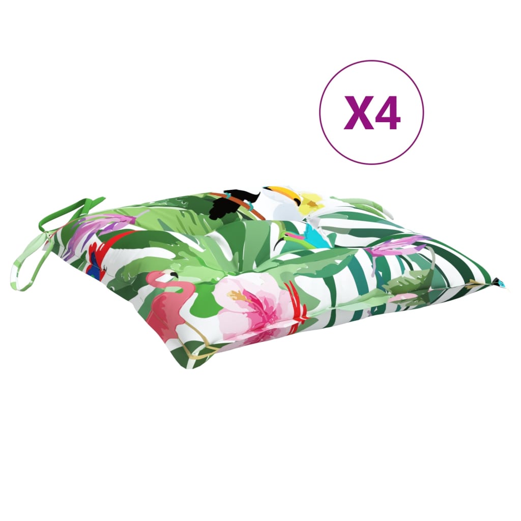 vidaXL Perne de scaun, 4 buc., multicolor, 50x50x7 cm, textil oxford vidaXL Perne de scaun, 4 buc., multicolor, 50x50x7 cm, textil oxford