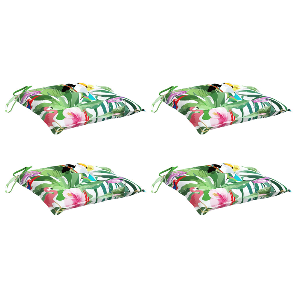 vidaXL Perne de scaun, 4 buc., multicolor, 50x50x7 cm, textil oxford vidaXL Perne de scaun, 4 buc., multicolor, 50x50x7 cm, textil oxford