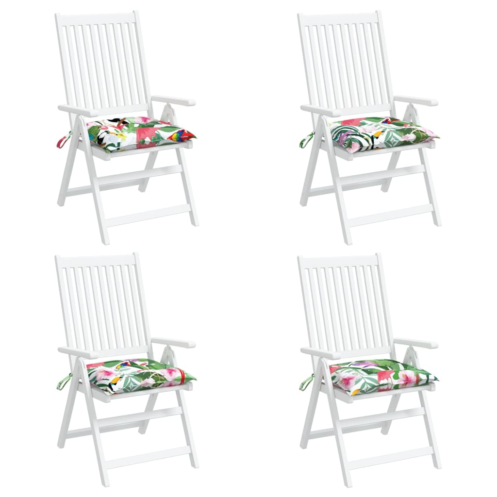 vidaXL Perne de scaun, 4 buc., multicolor, 50x50x7 cm, textil oxford vidaXL Perne de scaun, 4 buc., multicolor, 50x50x7 cm, textil oxford