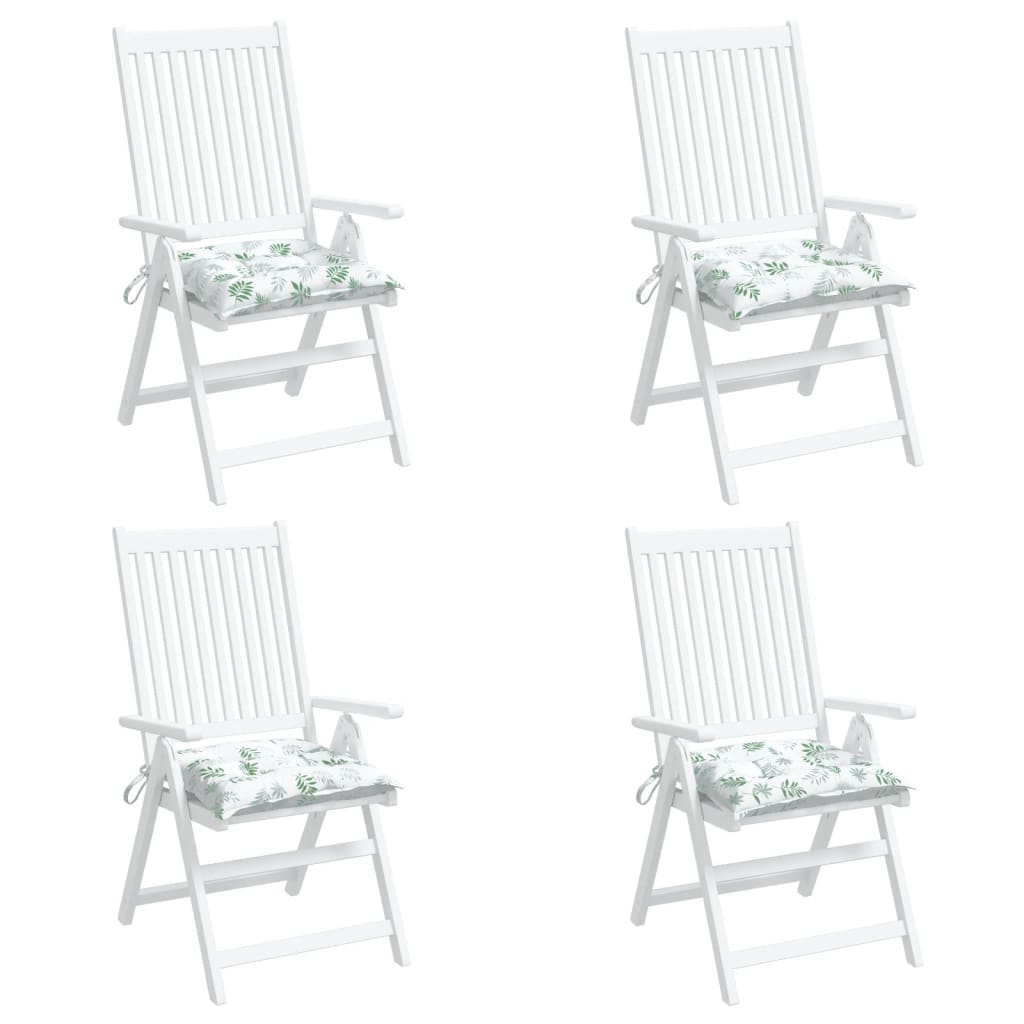 vidaXL Perne de scaun, 4 buc., model frunze, 50x50x7 cm, textil oxford vidaXL Perne de scaun, 4 buc., model frunze, 50x50x7 cm, textil oxford