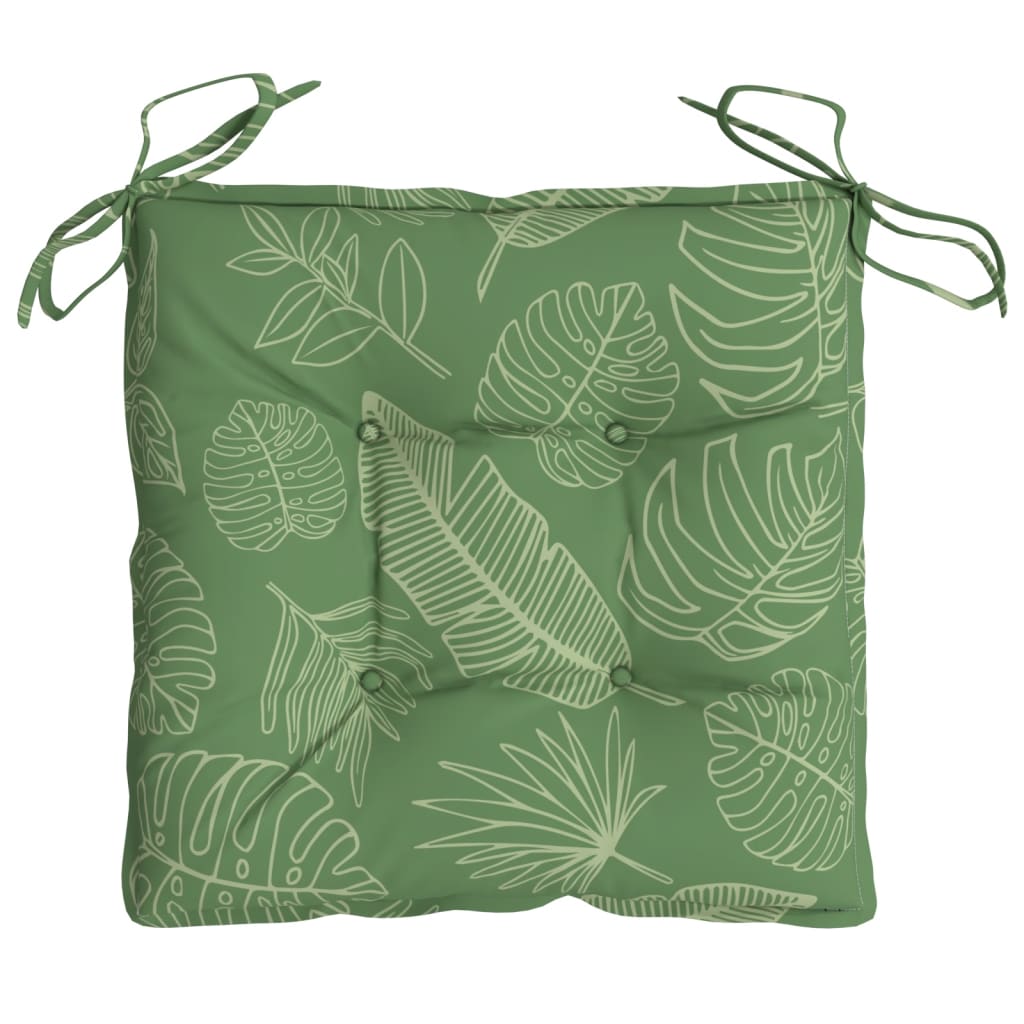 vidaXL Perne de scaun, 4 buc., 50x50x7 cm, textil, model frunze vidaXL Perne de scaun, 4 buc., 50x50x7 cm, textil, model frunze