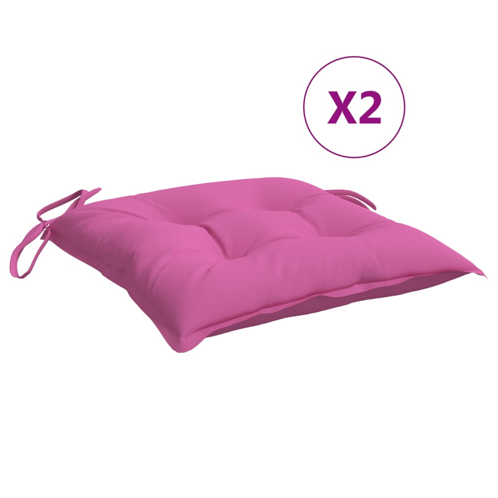 vidaXL Perne de scaun, 4 buc., roz, 50x50x7 cm, textil oxford vidaXL Perne de scaun, 4 buc., roz, 50x50x7 cm, textil oxford