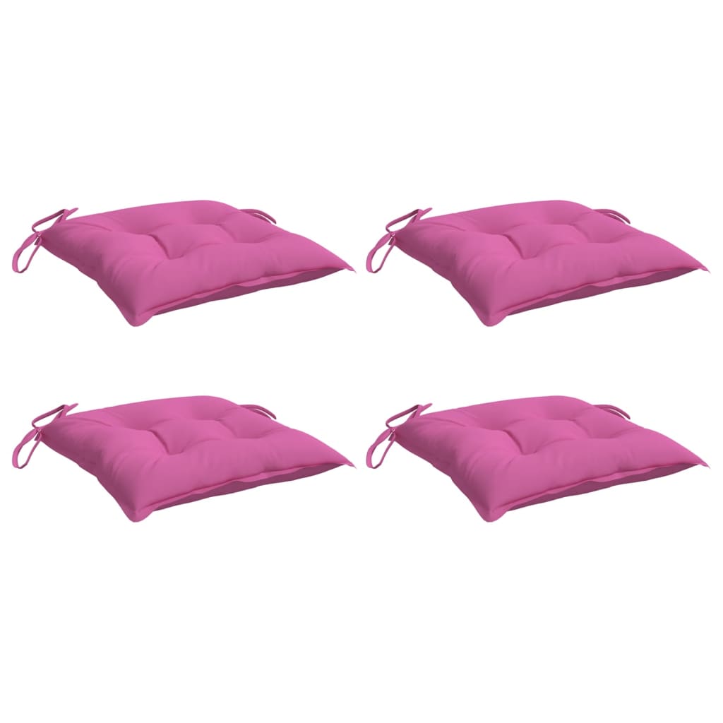 vidaXL Perne de scaun, 4 buc., roz, 50x50x7 cm, textil oxford vidaXL Perne de scaun, 4 buc., roz, 50x50x7 cm, textil oxford