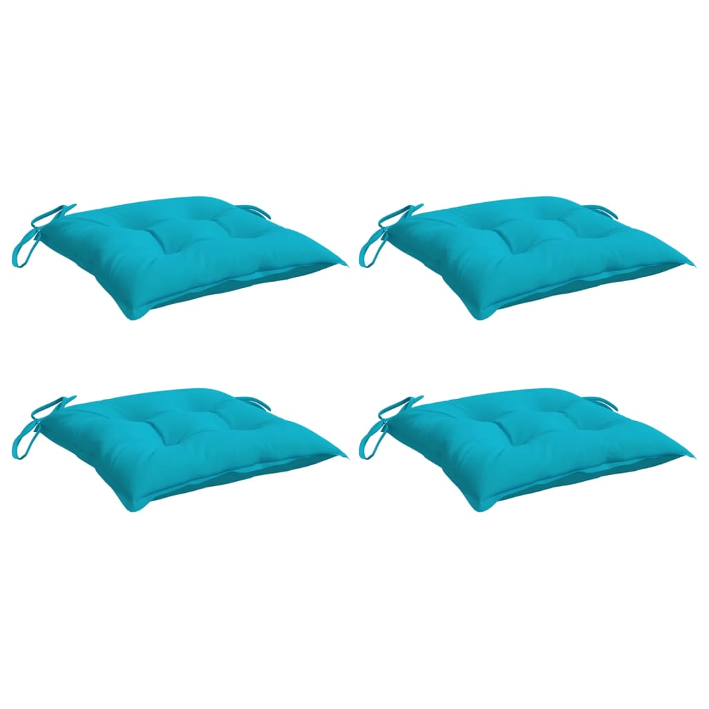 vidaXL Perne de scaun, 4 buc., turcoaz, 50x50x7 cm, textil oxford vidaXL Perne de scaun, 4 buc., turcoaz, 50x50x7 cm, textil oxford