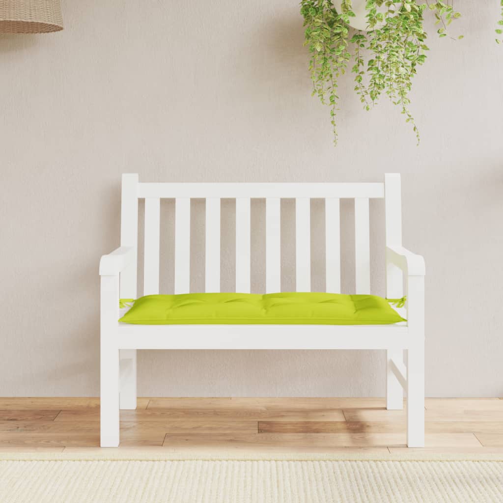 vidaXL Pernă bancă de grădină verde aprins, 100x50x7 cm, textil oxford