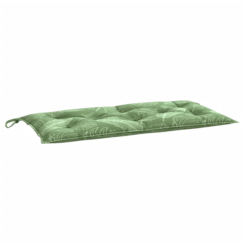 vidaXL Pernă pentru bancă, model frunze, 100x50x7 cm, textil oxford