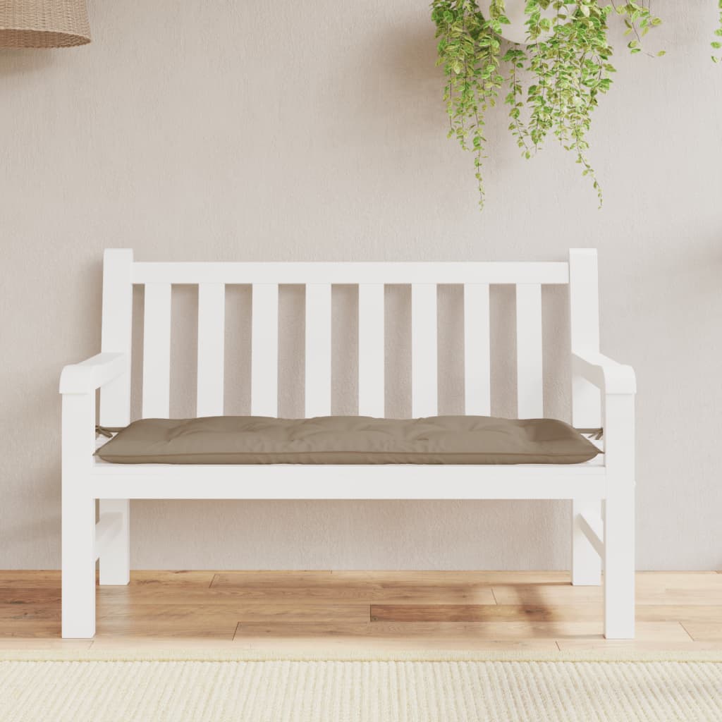 vidaXL Pernă bancă de grădină, gri taupe, 120x50x7 cm, material oxford vidaXL Pernă bancă de grădină, gri taupe, 120x50x7 cm, material oxford