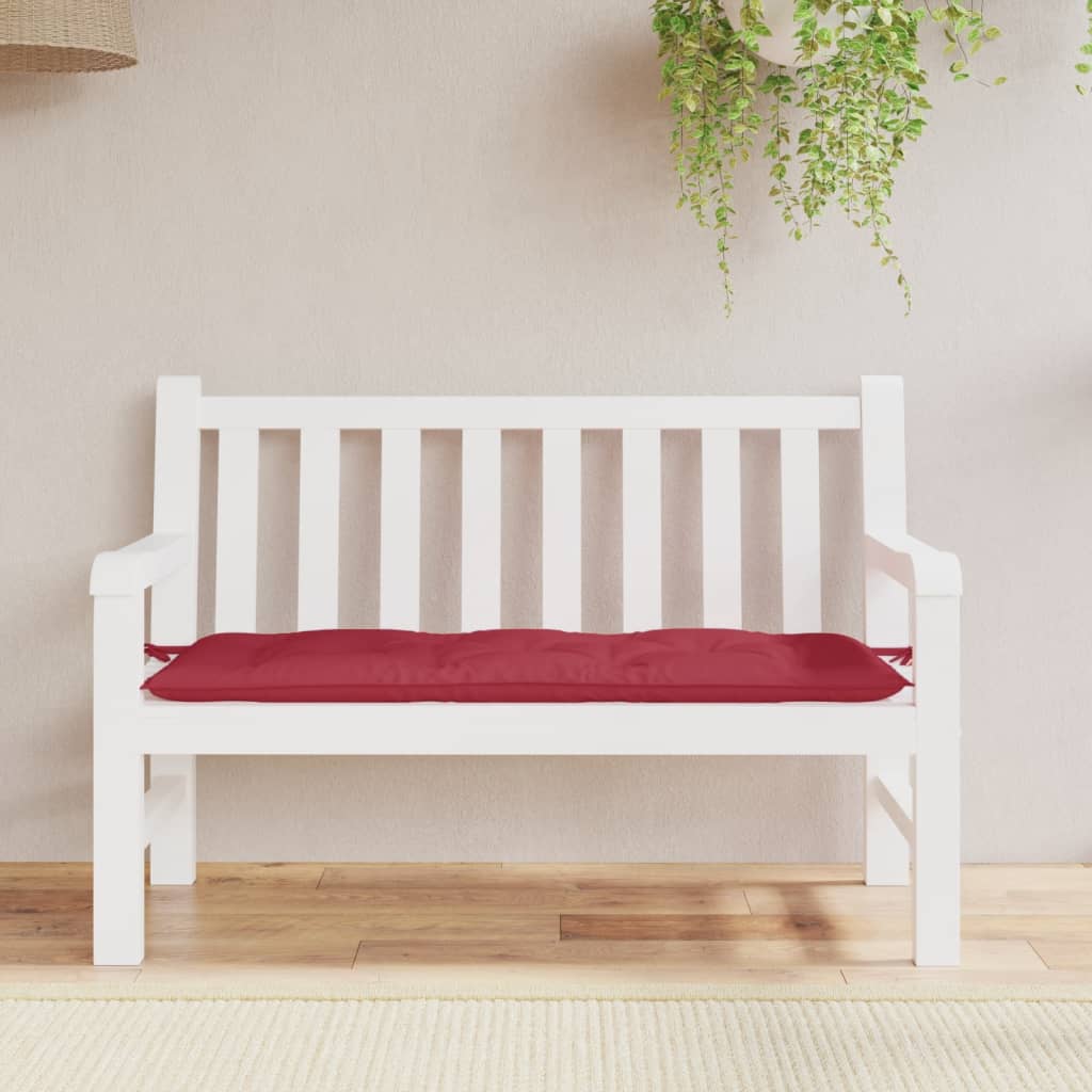 vidaXL Pernă bancă de grădină, roșu vin, 120x50x7 cm, textil oxford vidaXL Pernă bancă de grădină, roșu vin, 120x50x7 cm, textil oxford
