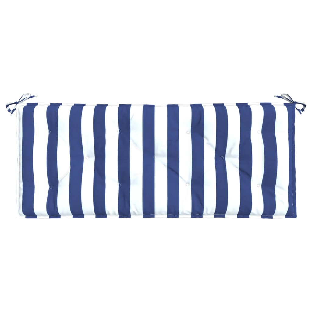 vidaXL Pernă bancă grădină, dungi albastru/alb, 120x50x7 cm, textil vidaXL Pernă bancă grădină, dungi albastru/alb, 120x50x7 cm, textil