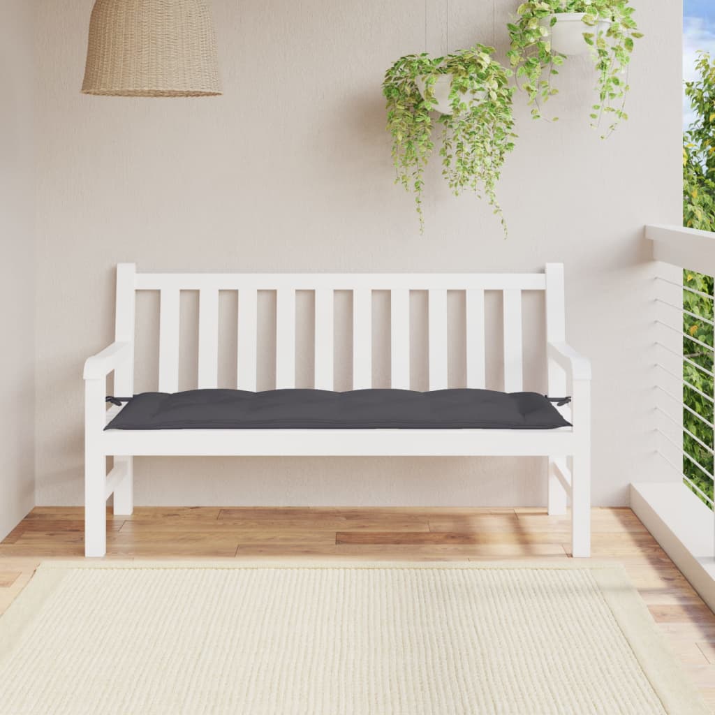 vidaXL Pernă bancă de grădină, antracit, 150x50x7 cm, material oxford vidaXL Pernă bancă de grădină, antracit, 150x50x7 cm, material oxford