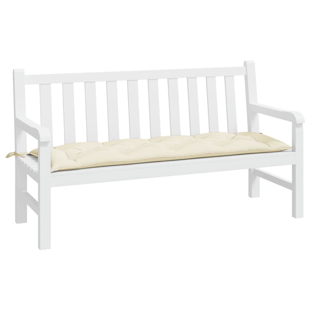 vidaXL Pernă bancă de grădină, crem, 150x50x7 cm, textil oxford vidaXL Pernă bancă de grădină, crem, 150x50x7 cm, textil oxford