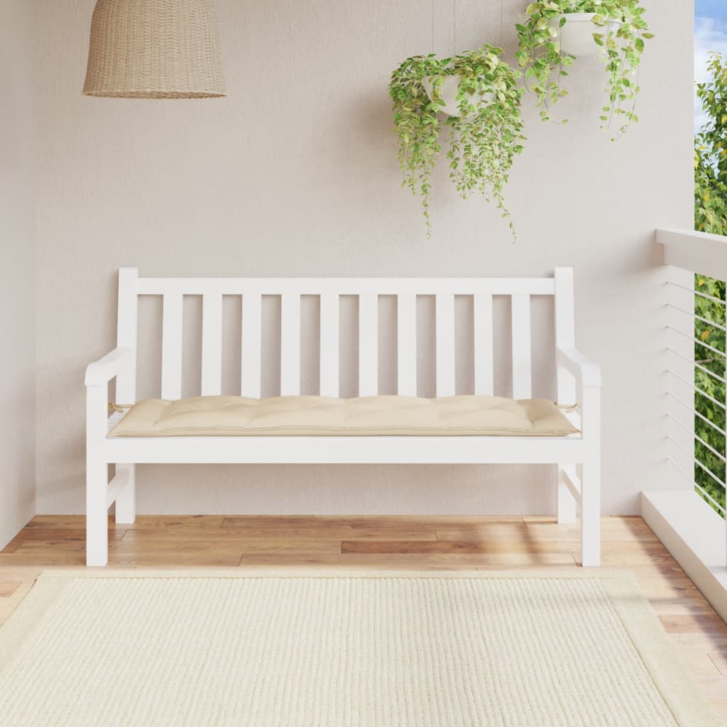 vidaXL Pernă bancă de grădină, bej, 150x50x7 cm, material oxford vidaXL Pernă bancă de grădină, bej, 150x50x7 cm, material oxford