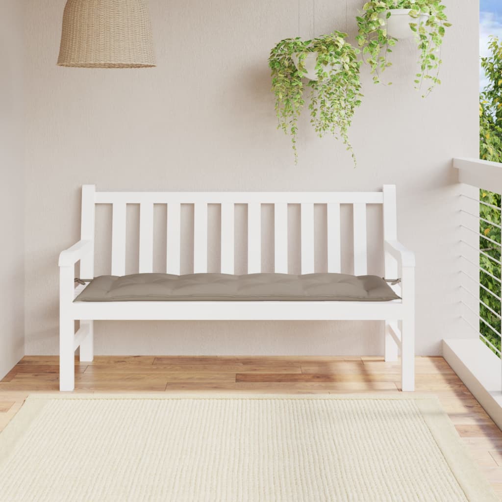 vidaXL Pernă bancă de grădină, gri taupe, 150x50x7 cm, material oxford vidaXL Pernă bancă de grădină, gri taupe, 150x50x7 cm, material oxford