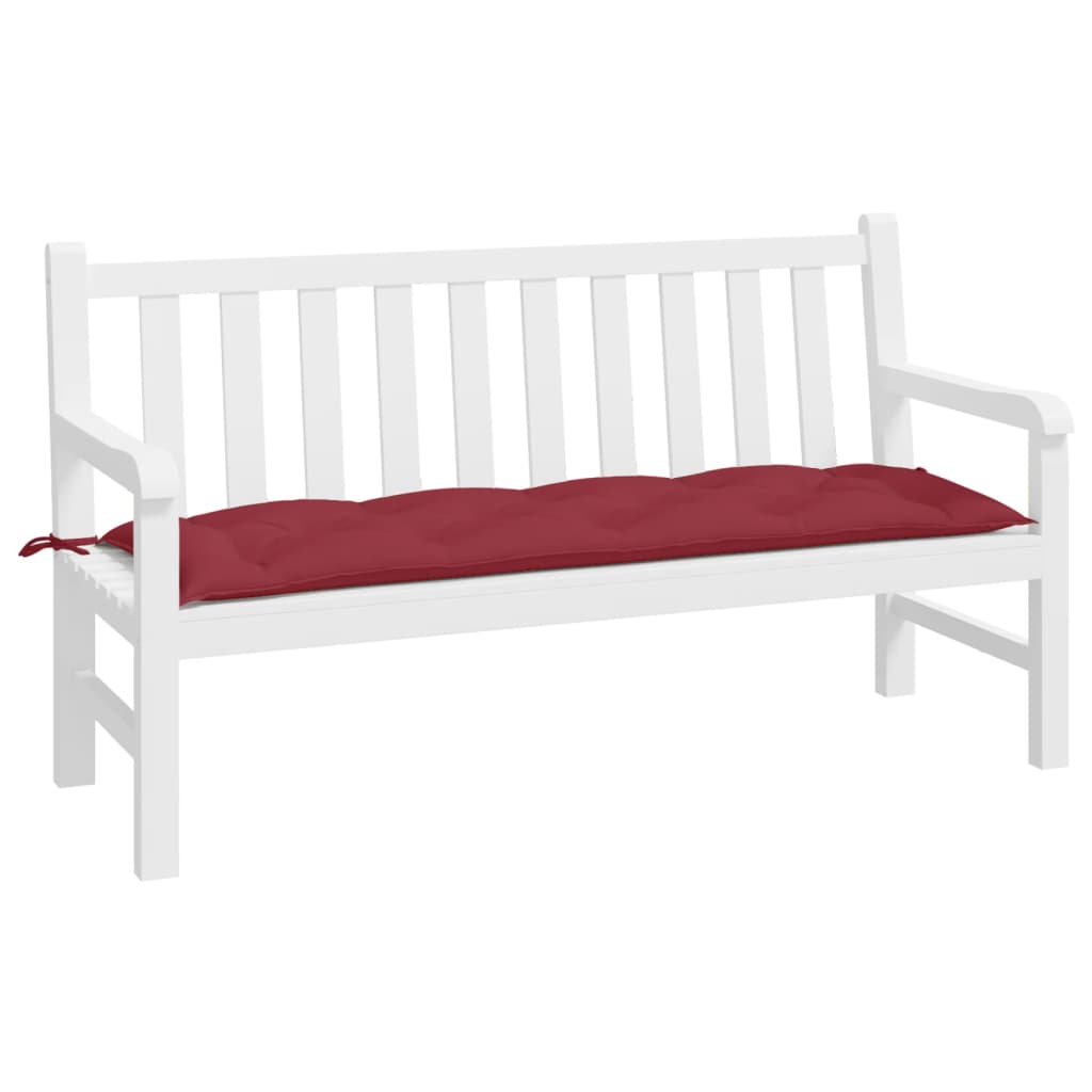 vidaXL Pernă bancă de grădină, roșu vin, 150x50x7 cm, material oxford