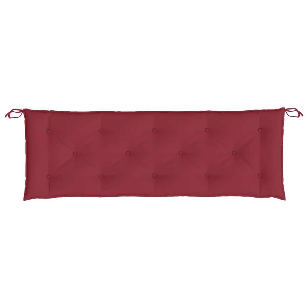 vidaXL Pernă bancă de grădină, roșu vin, 150x50x7 cm, material oxford