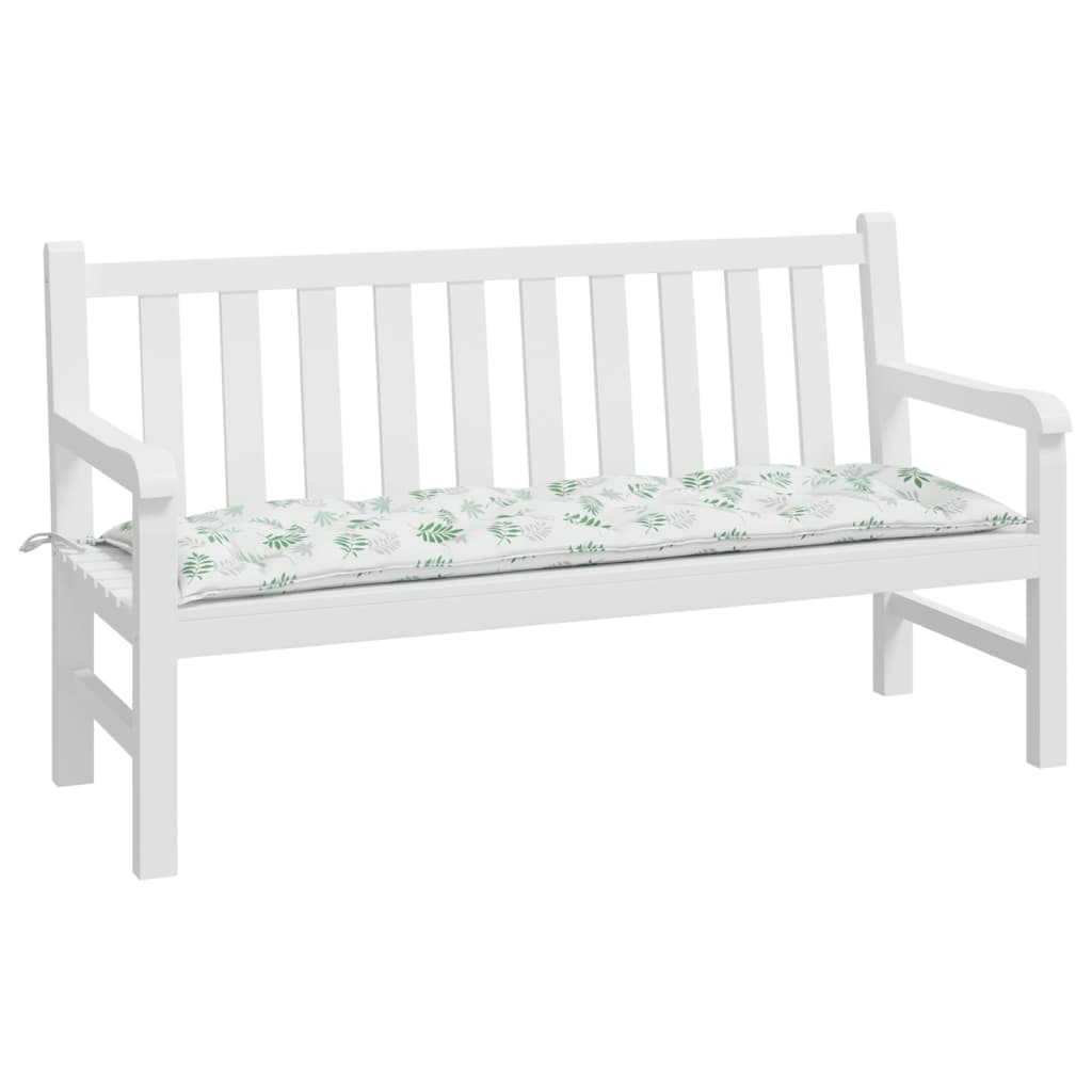 vidaXL Pernă bancă de grădină model frunze, 150x50x7 cm, textil oxford vidaXL Pernă bancă de grădină model frunze, 150x50x7 cm, textil oxford