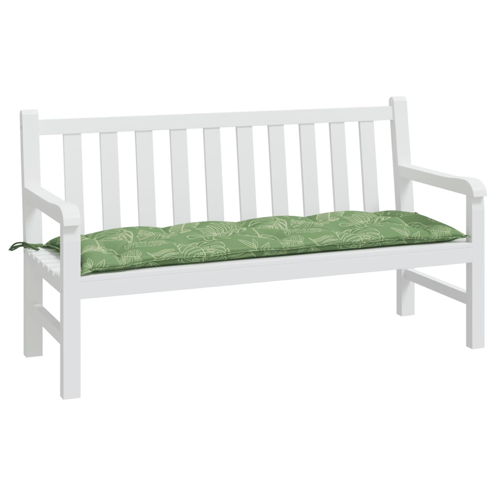 vidaXL Pernă bancă de grădină model frunze, 150x50x7 cm, textil oxford vidaXL Pernă bancă de grădină model frunze, 150x50x7 cm, textil oxford