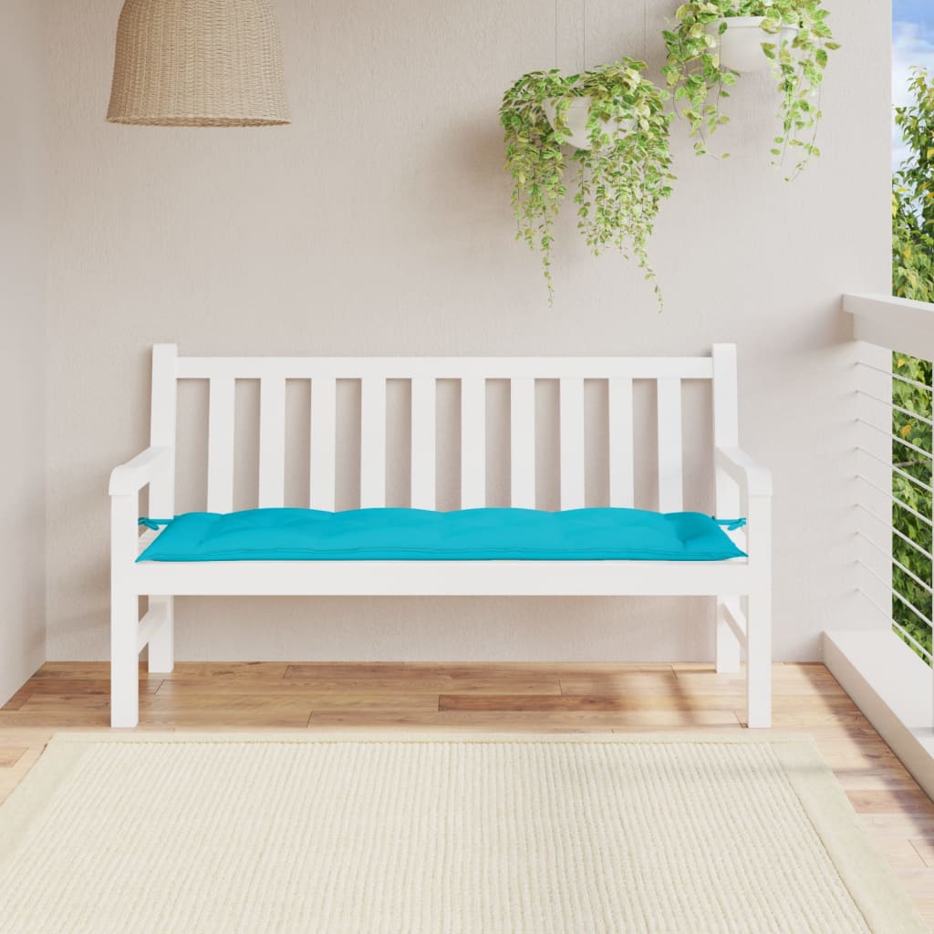 vidaXL Pernă bancă de grădină, turcoaz, 150x50x7 cm, material oxford vidaXL Pernă bancă de grădină, turcoaz, 150x50x7 cm, material oxford