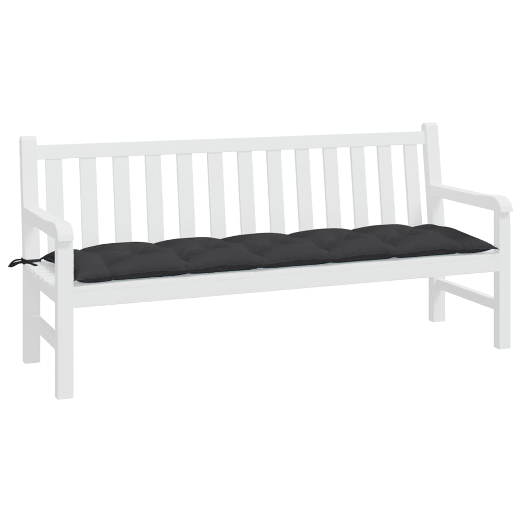 vidaXL Pernă bancă de grădină, negru, 180x50x7 cm, material oxford