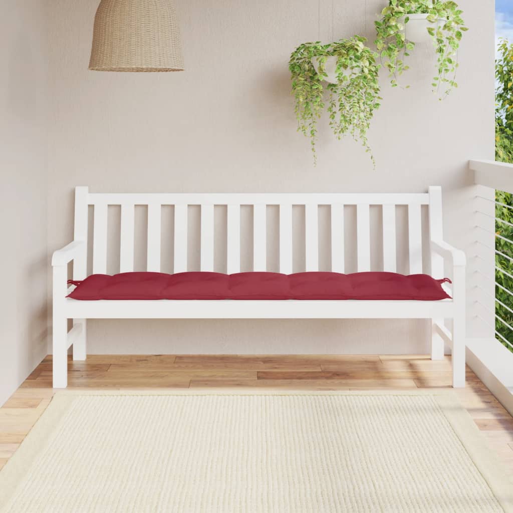 vidaXL Pernă bancă de grădină, roșu vin, 180x50x7 cm, material oxford vidaXL Pernă bancă de grădină, roșu vin, 180x50x7 cm, material oxford
