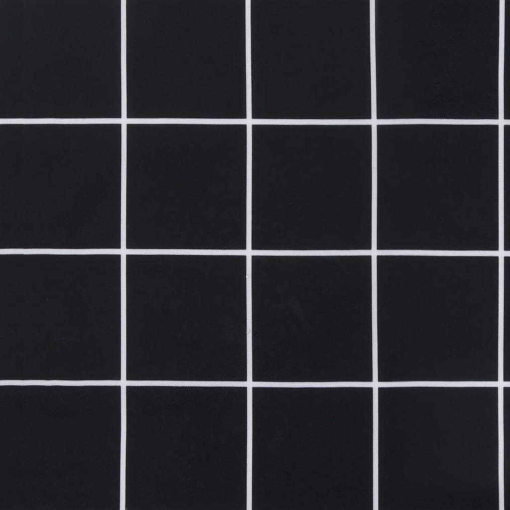 vidaXL Pernă bancă de grădină negru carouri, 180x50x7cm, textil oxford vidaXL Pernă bancă de grădină negru carouri, 180x50x7cm, textil oxford