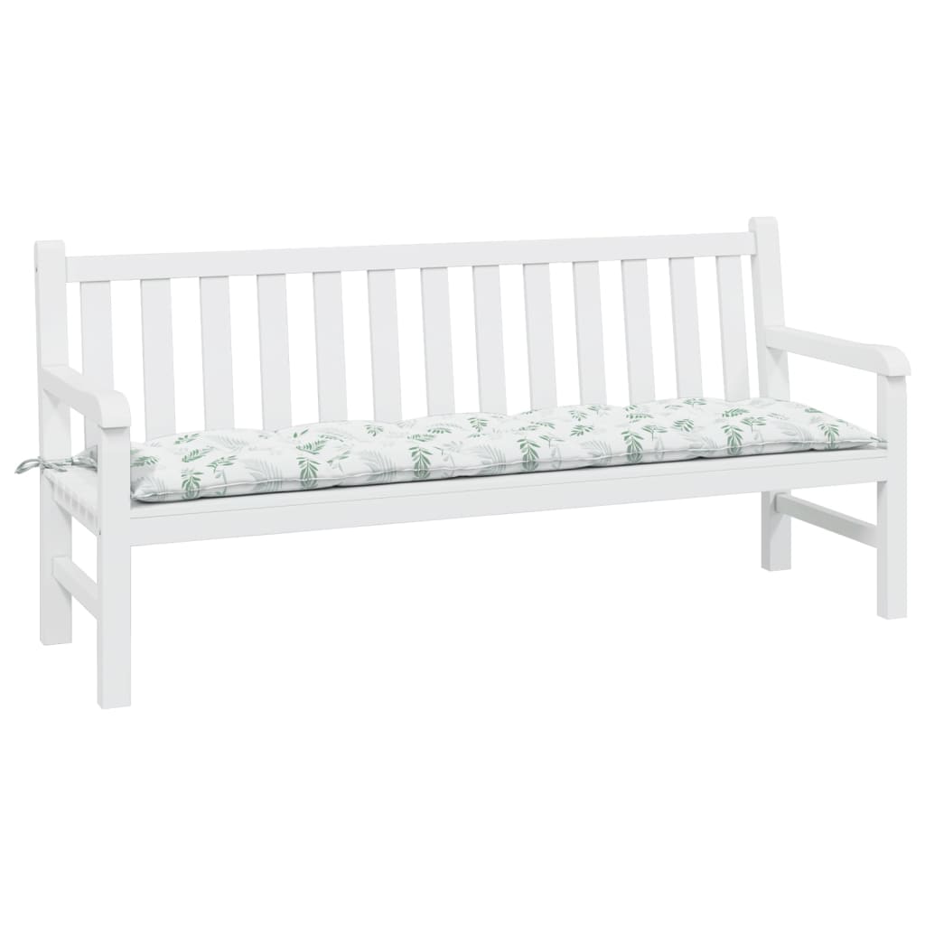 vidaXL Pernă bancă de grădină model frunze, 180x50x7 cm, textil oxford vidaXL Pernă bancă de grădină model frunze, 180x50x7 cm, textil oxford