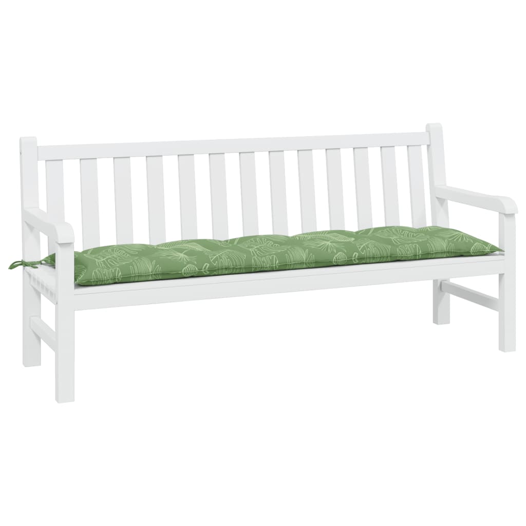 vidaXL Pernă bancă de grădină model frunze, 180x50x7 cm, textil oxford vidaXL Pernă bancă de grădină model frunze, 180x50x7 cm, textil oxford