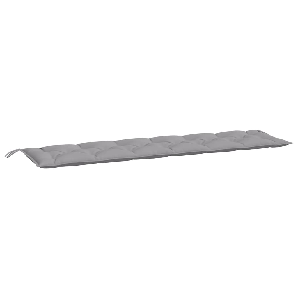 vidaXL Pernă de bancă de grădină, gri, 200x50x7 cm, textil oxford