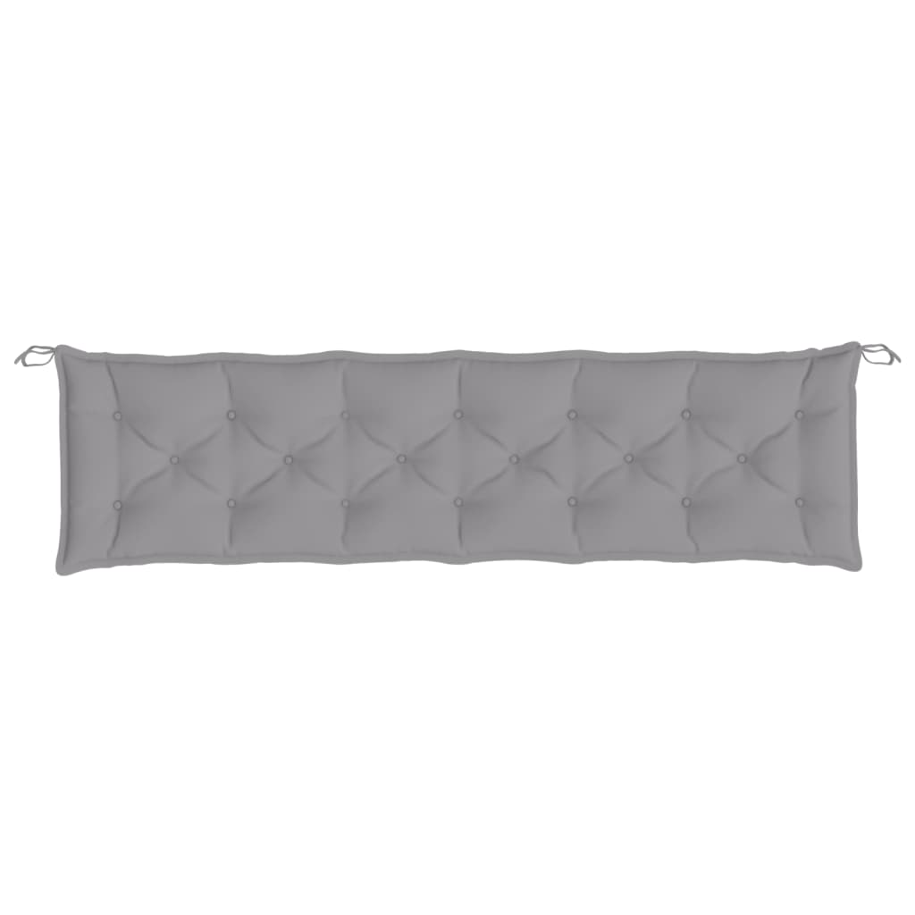 vidaXL Pernă de bancă de grădină, gri, 200x50x7 cm, textil oxford