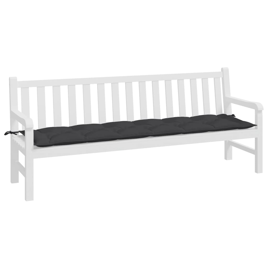 vidaXL Pernă bancă de grădină, negru, 200x50x7 cm, material oxford vidaXL Pernă bancă de grădină, negru, 200x50x7 cm, material oxford