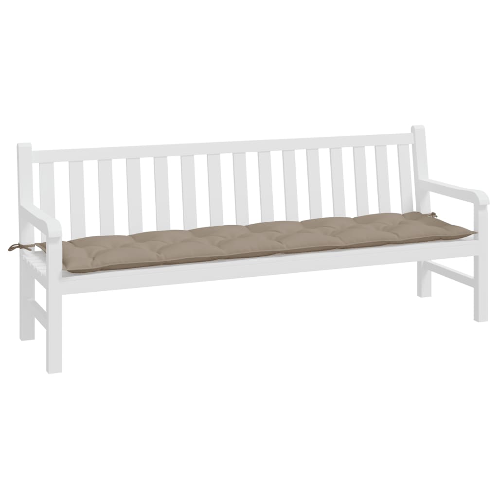 vidaXL Pernă bancă de grădină, gri taupe, 200x50x7 cm, material oxford vidaXL Pernă bancă de grădină, gri taupe, 200x50x7 cm, material oxford