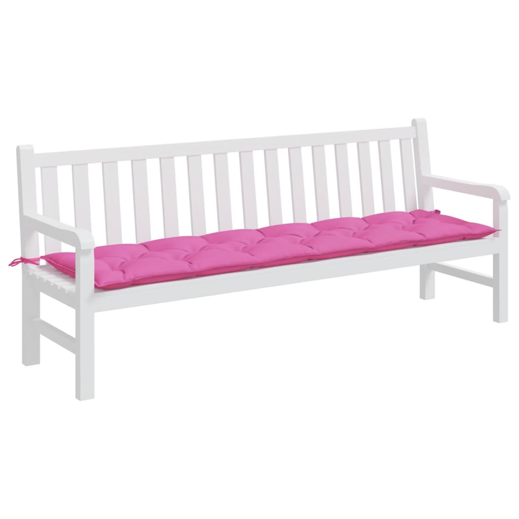 vidaXL Pernă pentru bancă de grădină, roz, 200x50x7 cm, textil
