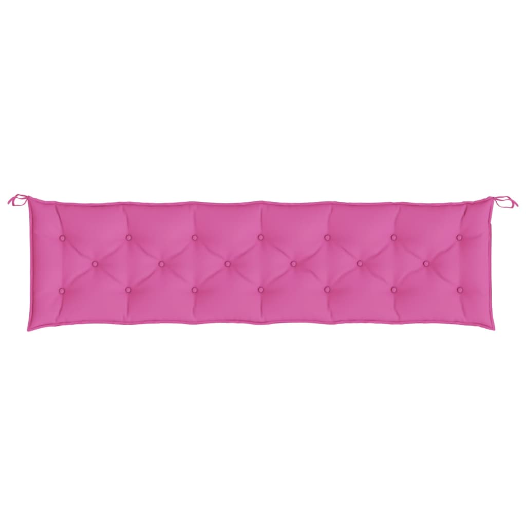 vidaXL Pernă pentru bancă de grădină, roz, 200x50x7 cm, textil