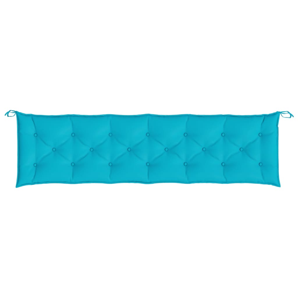 vidaXL Pernă pentru bancă de grădină, turcoaz, 200x50x7 cm, textil