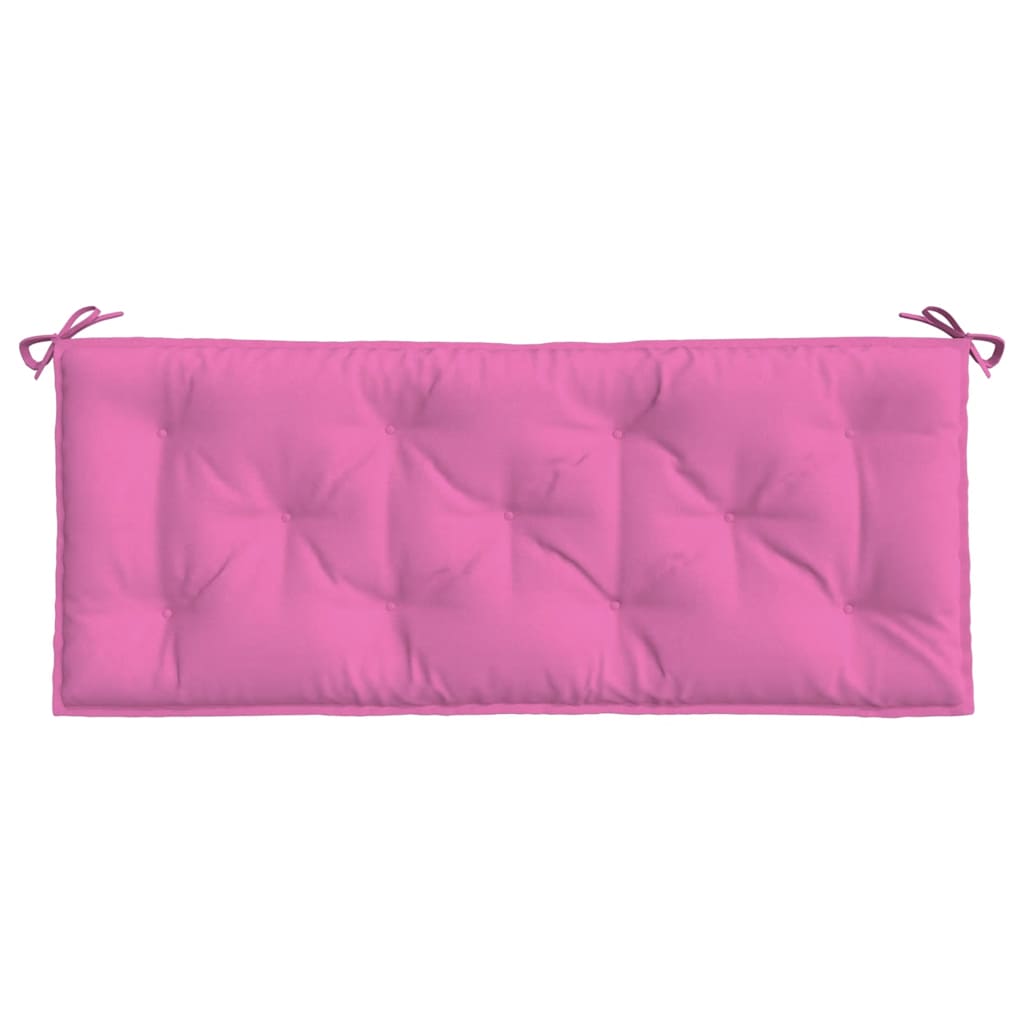 vidaXL Perne bancă de grădină 2 buc. roz 120x50x7 cm textil