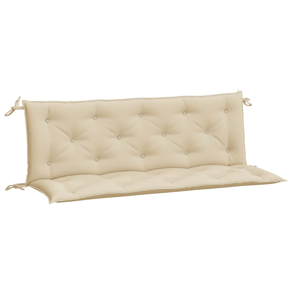 vidaXL Perne bancă de grădină 2 buc., bej, 150x50x7cm, țesătură oxford